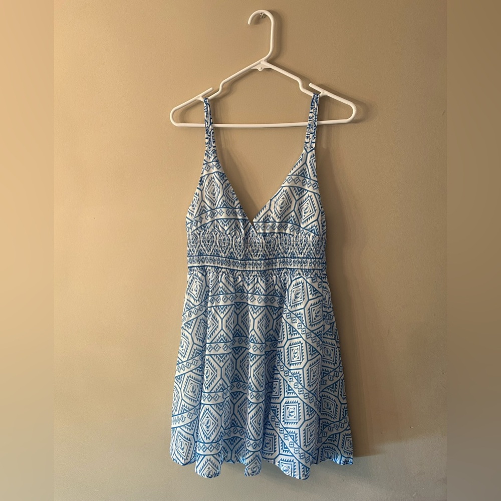 Section 119 Grateful Dead Asymmetrical V-Neck Mini Dress